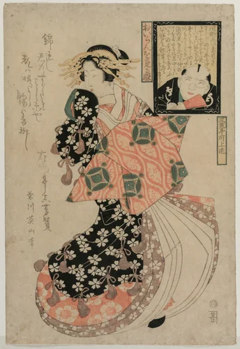 Eyes for Looking at a Courtesan by Kikukawa Eizan, print, 1805-1815