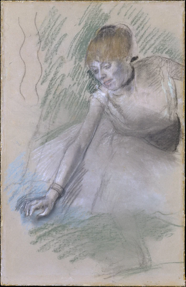Dancer by Edgar Degas, drawing, 1880-1885
