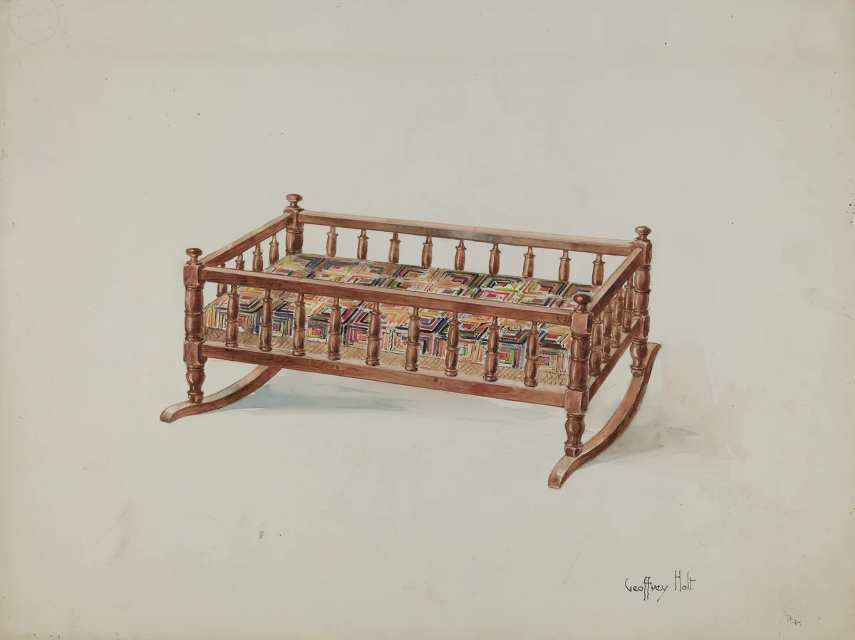 Doll's Cradle by Geoffrey Holt, index of american design, 1937