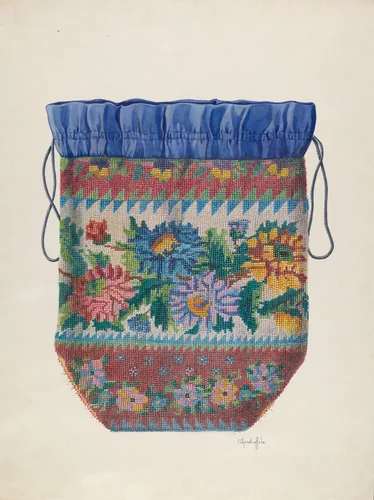 Bag by Cornelius Christoffels, index of american design, 1940