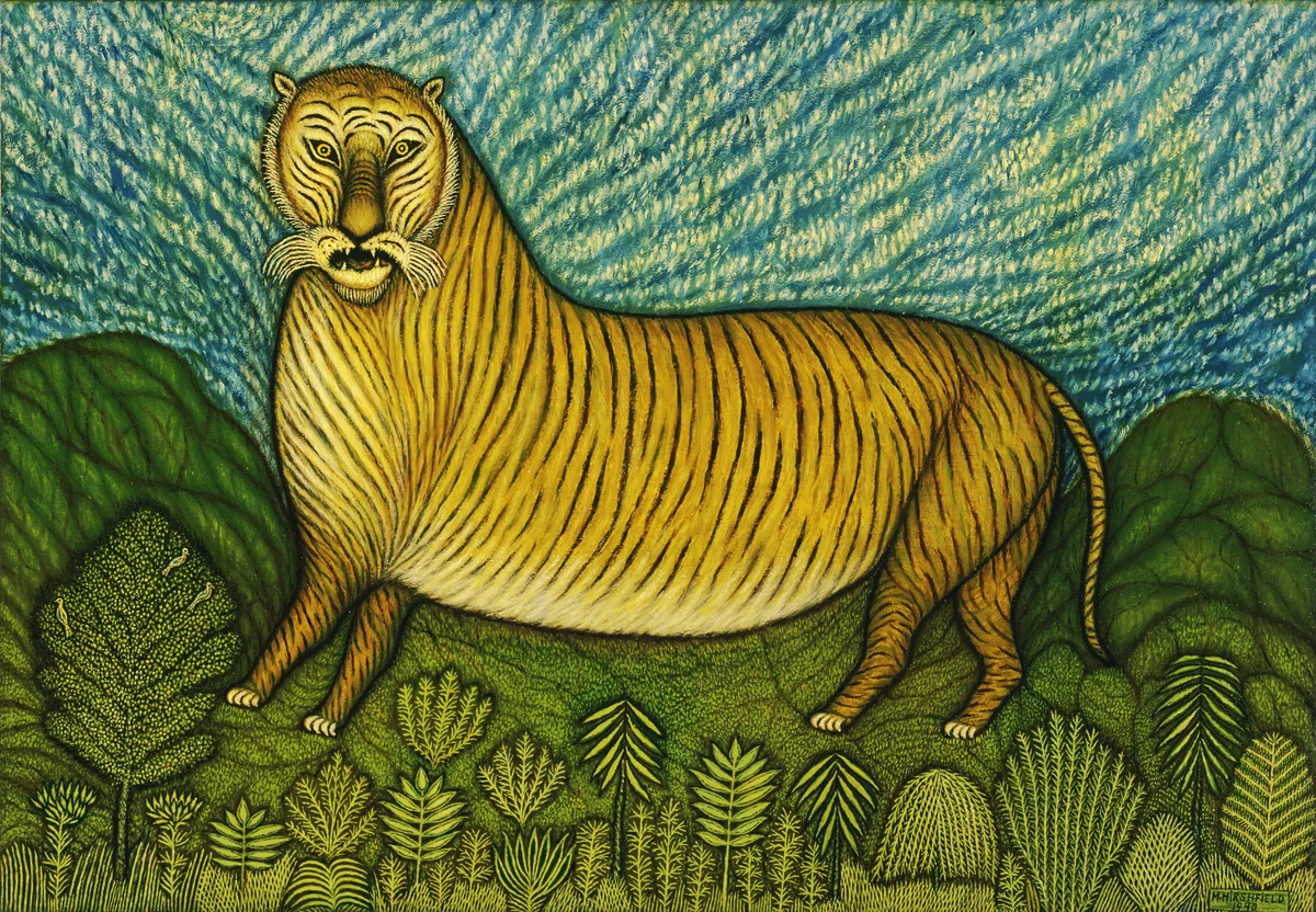 Tiger by Morris Hirshfield, painting, 1940