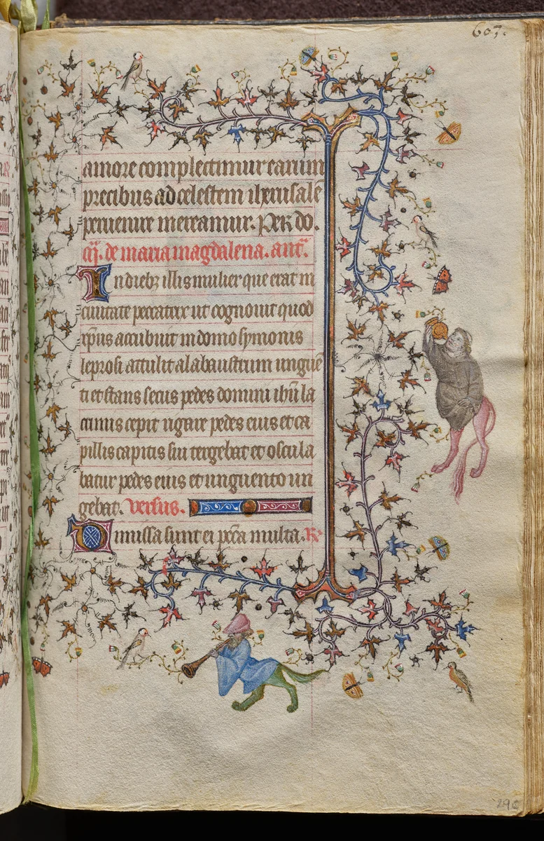 Hours of Charles the Noble, King of Navarre (1361-1425): fol. 296r, Text by Master of the Brussels Initials and Associates, book, 1400-1410
