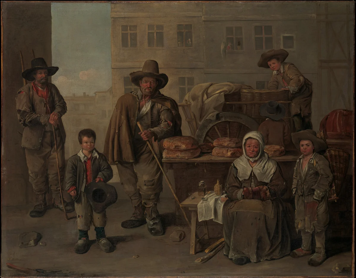 The Baker's Cart by Jean Michelin, painting, 1656