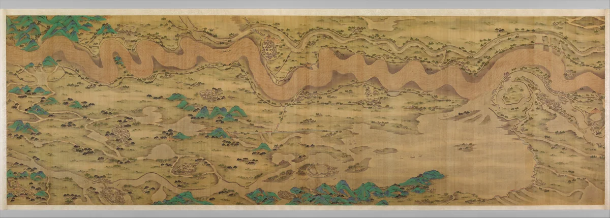 Ten Thousand Miles along the Yellow River by Unidentified Artist, painting, 1690-1722