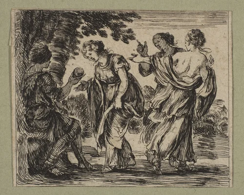 Jugement de Paris by Stefano della Bella, print, 1644