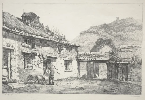Lynmouth by Samuel Prout, print, 1819