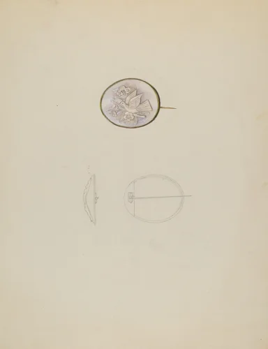 Brooch by Sylvia Dezon, index of american design, 1937