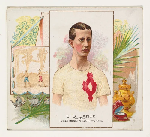 E.D. Lange, Walker, from World's Champions, Second Series (N43) for Allen & Ginter Cigarettes by Allen & Ginter, print, 1888