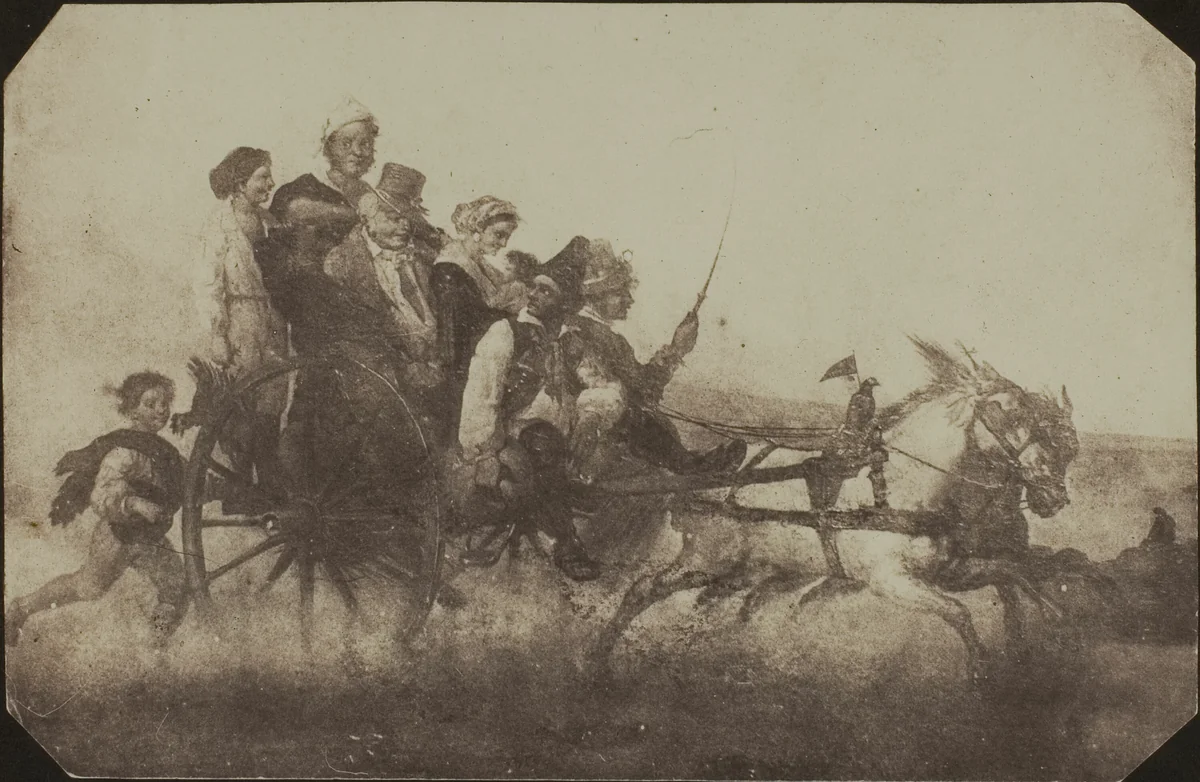 Neapolitan Conveyance - Copy of a Painting at Lacock Abbey by William Henry Fox Talbot, photograph, 1835-1844