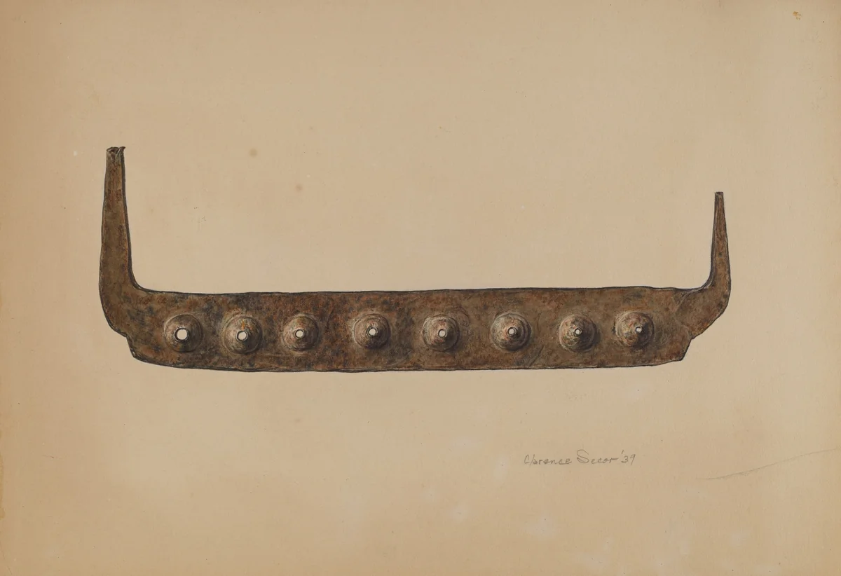Basket Maker's Splint Gauge by Clarence Secor, index of american design, 1939