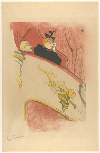 The Box with the Gilded Mask by Henri de Toulouse-Lautrec, print, 1894