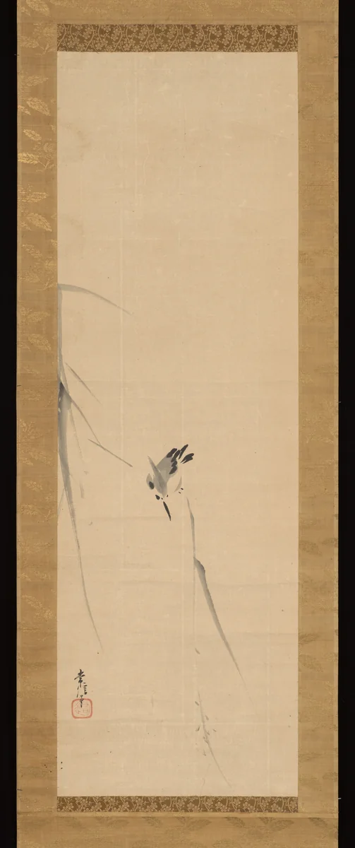 Kingfisher by Kano Tsunenobu, painting, 1636-1713