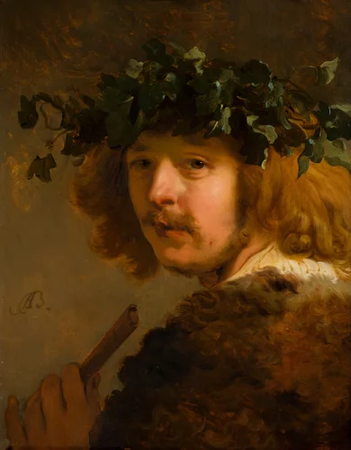Shepherd with Flute (Self-Portrait?) by Jacob Adriaensz Backer, painting, 1637