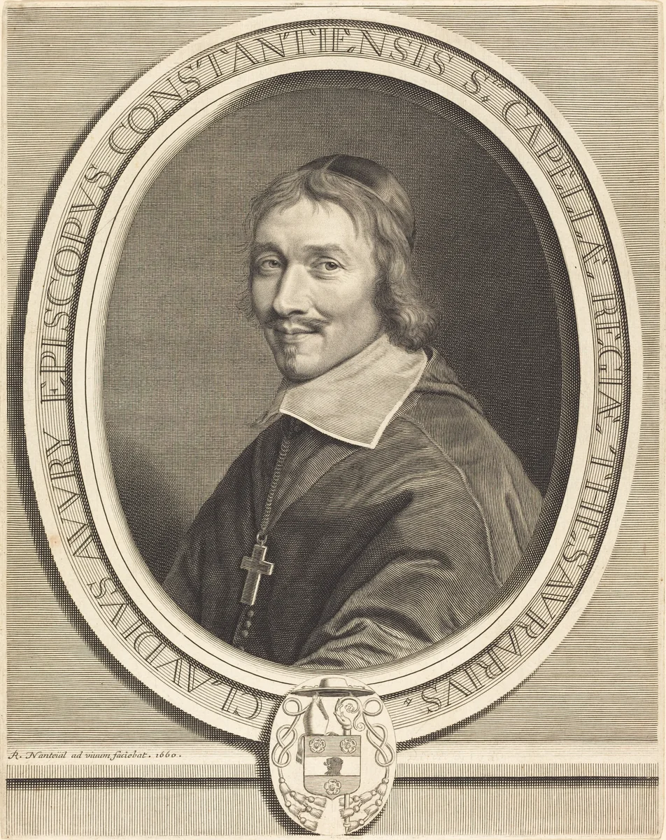 Claude Auvry by Robert Nanteuil, print, 1660