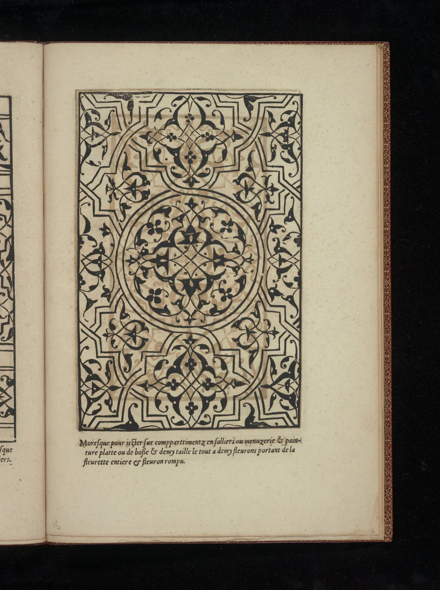 Livre de Moresques, page 16 (recto) by Francesco di Pellegrino, book, 1546