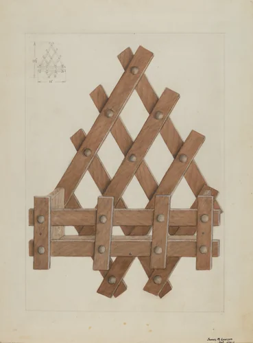 Comb and Brush Rack by James M. Lawson, index of american design, 1936