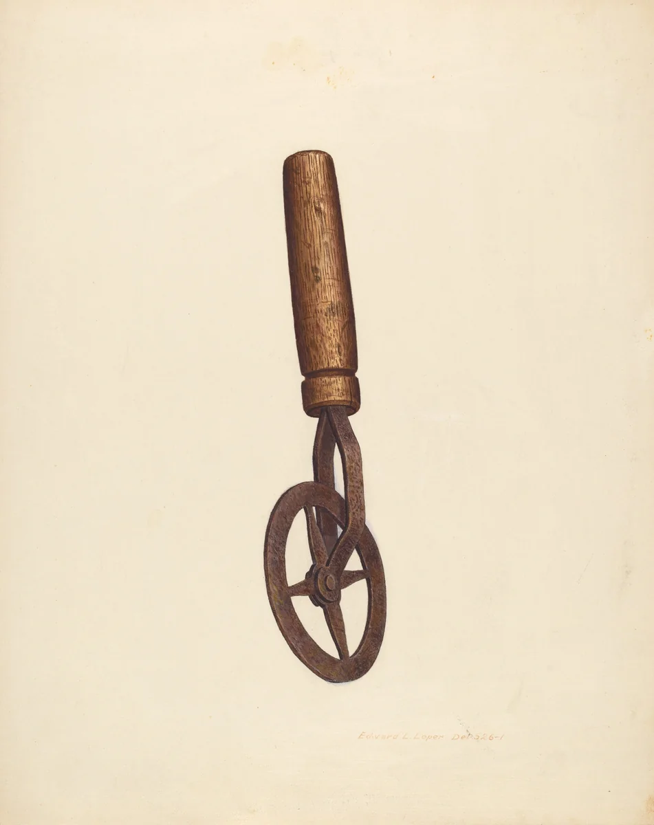 Blacksmith's Measuring Wheel by Edward L. Loper, index of american design, 1939