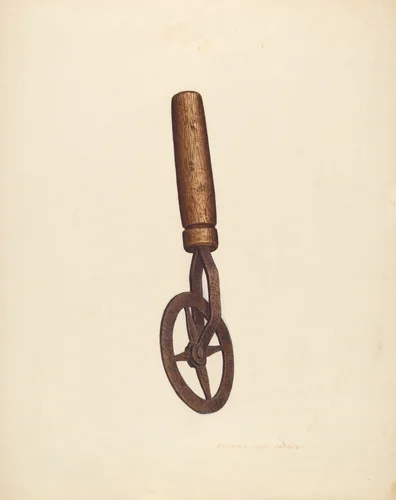 Blacksmith's Measuring Wheel by Edward L. Loper, index of american design, 1939