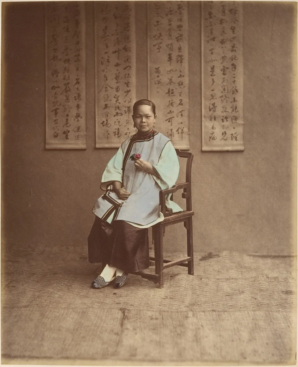 Fille de Shanghai by Raimund von Stillfried, photograph, 1870-1879
