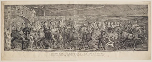 Chaucer's Canterbury Pilgrims by William Blake, print, 1810