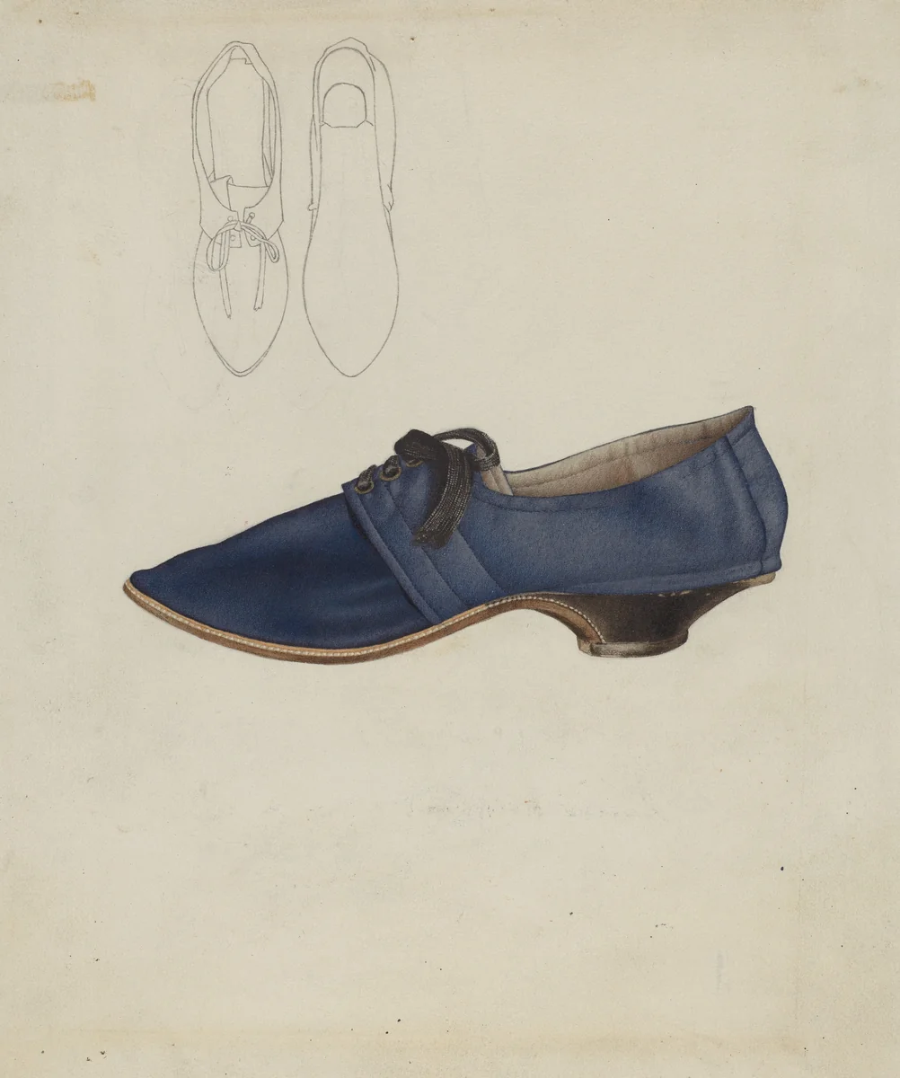 Woman's Shoe by Joseph Goldberg, index of american design, 1935-1942