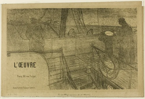 Prospectus—Programme de l'Oeuvre by Henri de Toulouse-Lautrec, print, 1895