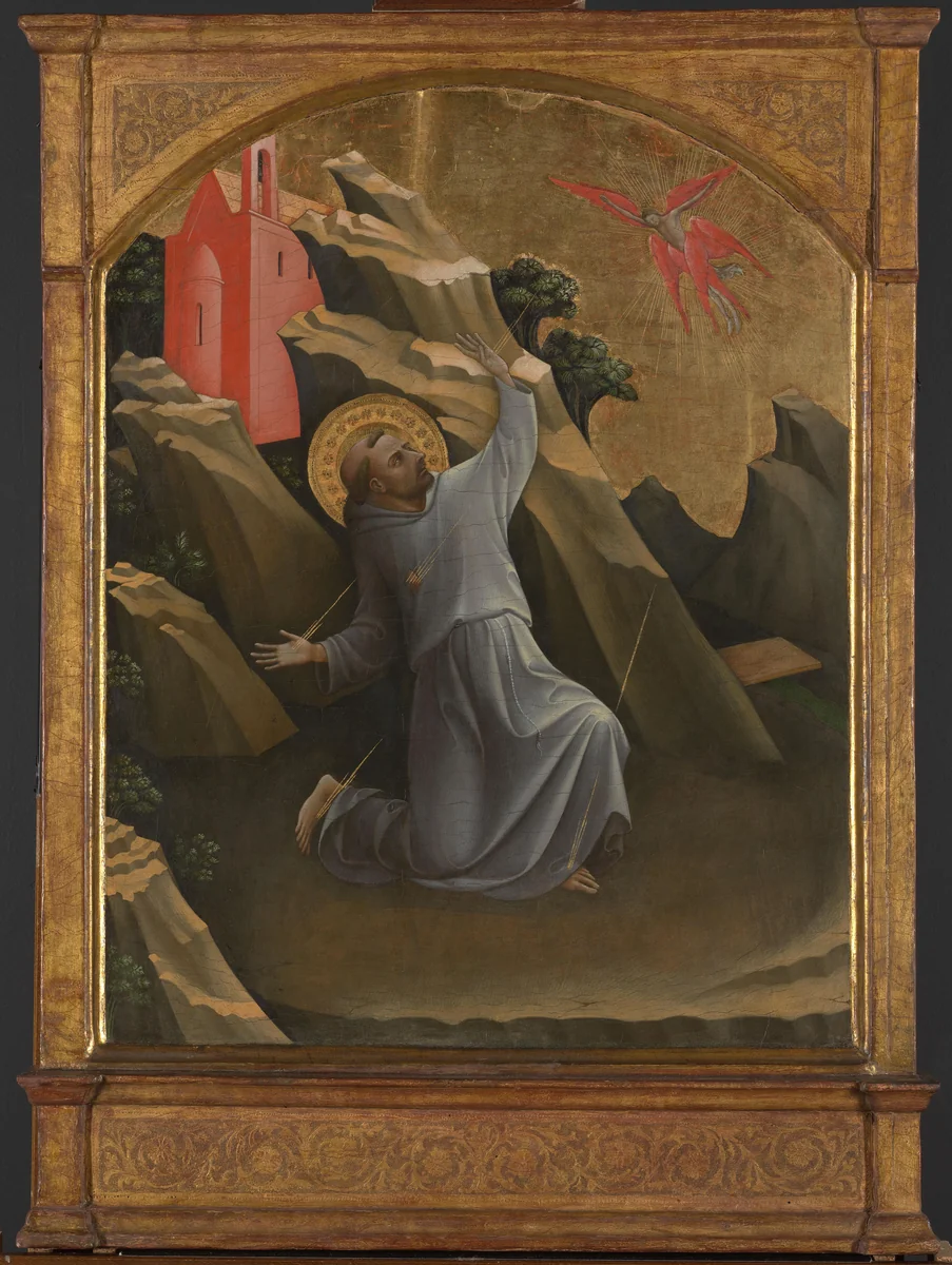 Saint Francis Receiving the Stigmata by Lorenzo Monaco, painting, 1420