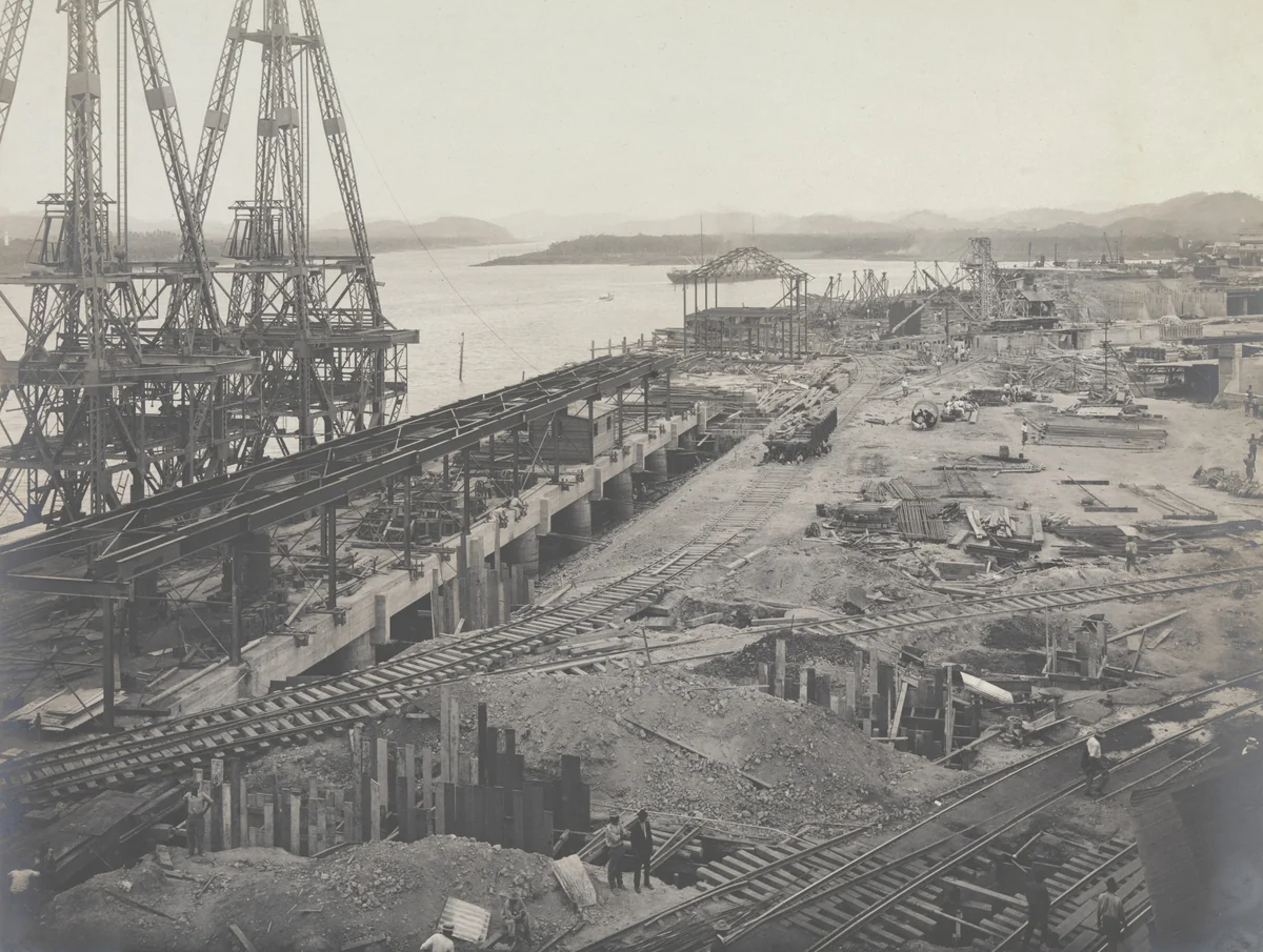 Balboa Terminals. Reloader Wharf. Status of Construction by Unidentified Photographer, photograph, 1916