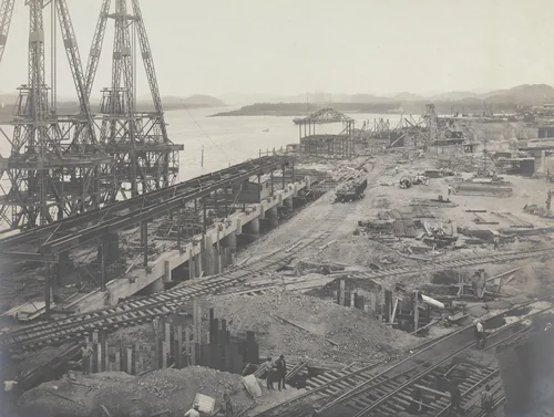Balboa Terminals. Reloader Wharf. Status of Construction by Unidentified Photographer, photograph, 1916