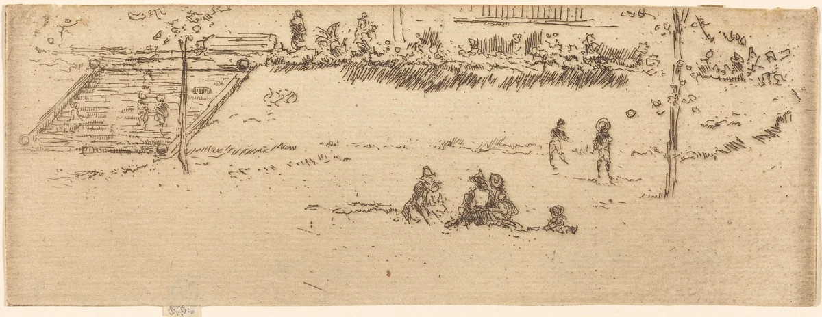 Steps, Gray's Inn by James McNeill Whistler, print, 1886-1888