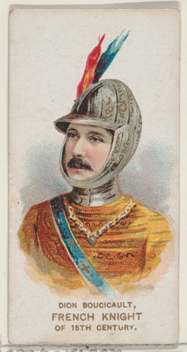 Dion Boucicault as a French Knight of the 15th Century, from the set Actors and Actresses, First Series (N70) for Duke brand cigarettes by W. Duke, Sons & Co., print, 1888-1889