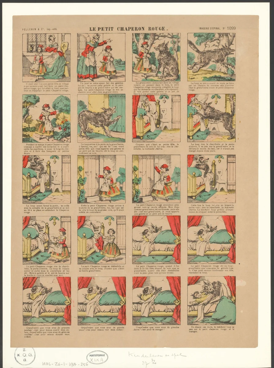 Roodkapje by anonymous, print, 1833-1911