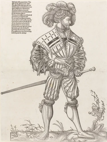 Landsknecht by Unknown, print, 1547