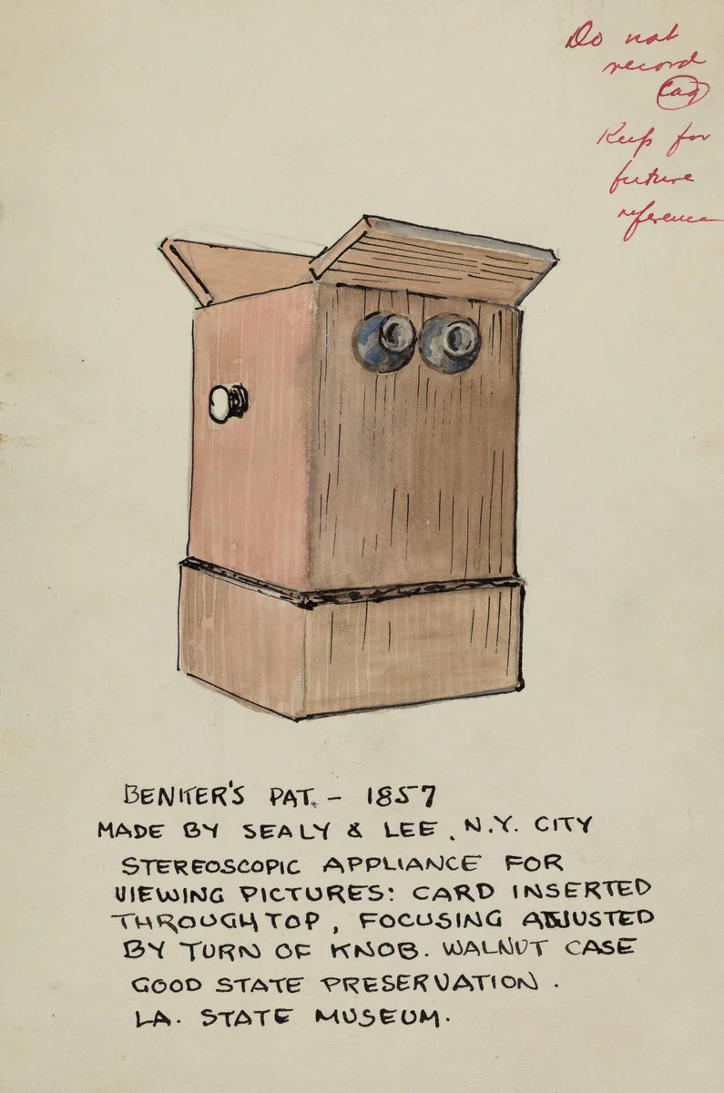 Stereoscope Viewer by American 20th Century, index of american design, 1935-1942