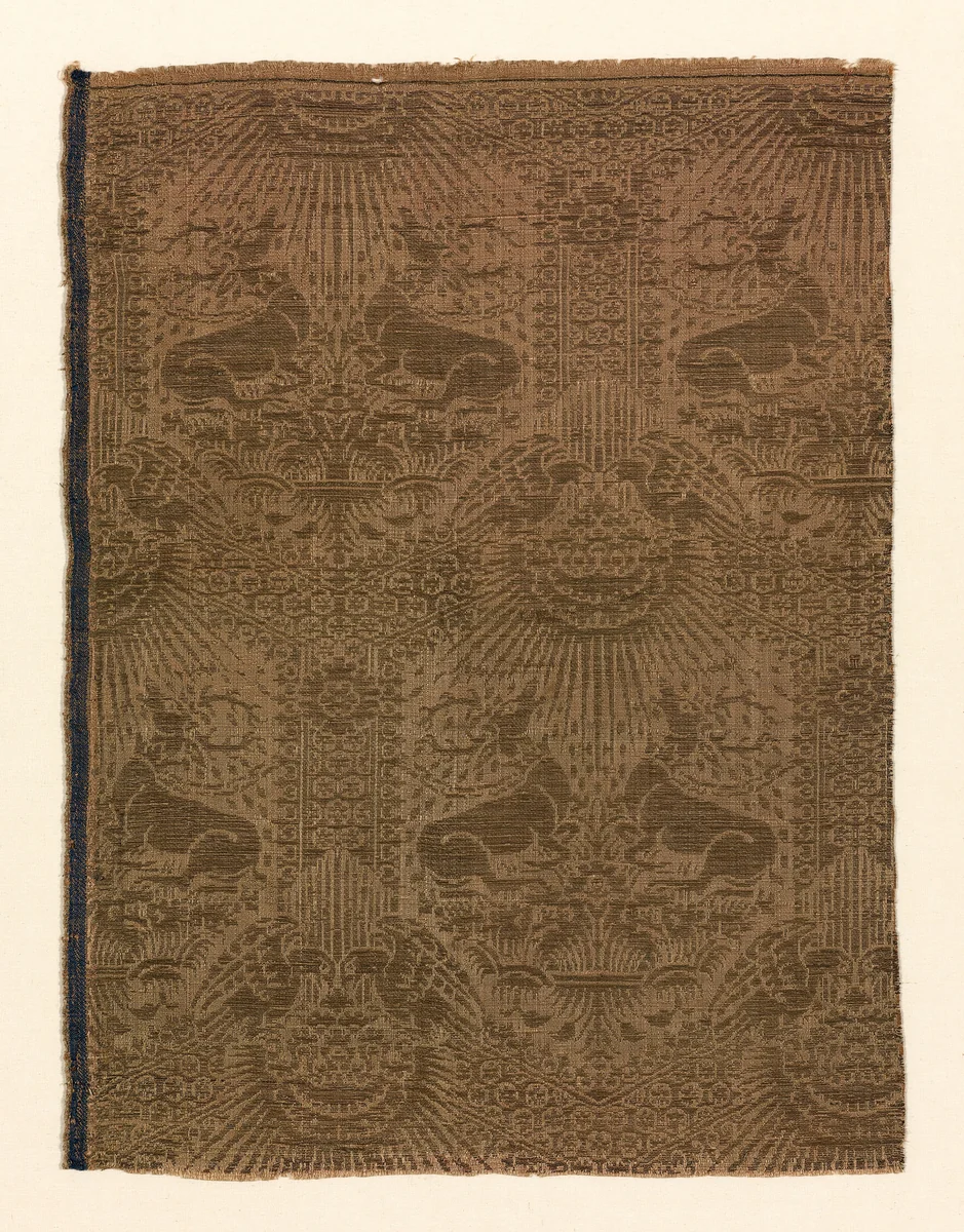 Fragment by Italy, textile, 1401-1450