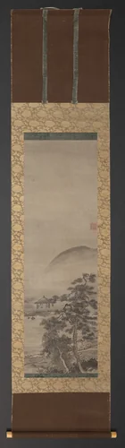Landscapes with Figures (one of a pair) by Shūgetsu Tōkan, painting, 1495-1505