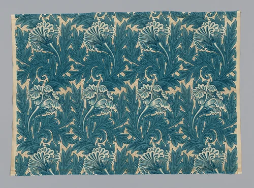 Tulip by William Morris, textile, 1875
