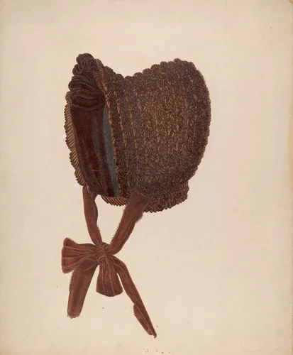 Woman's Bonnet by Marie Famularo, index of american design, 1935-1942