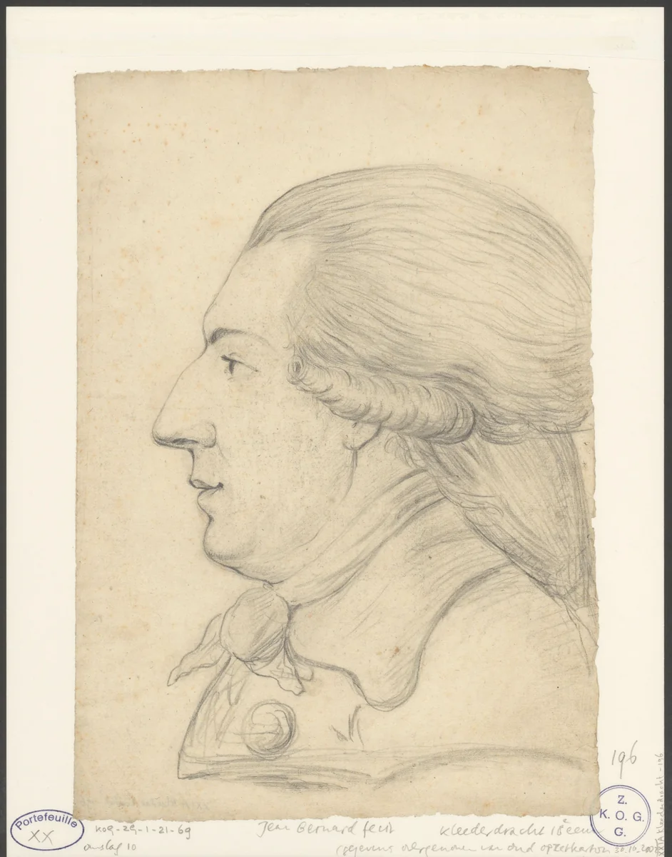Heer van de zijkant gezien by Jean Bernard, drawing, 1775-1833