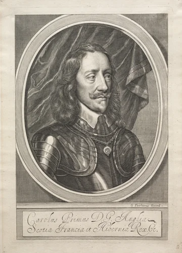 Charles I by William Faithorne, print, 1653-1663