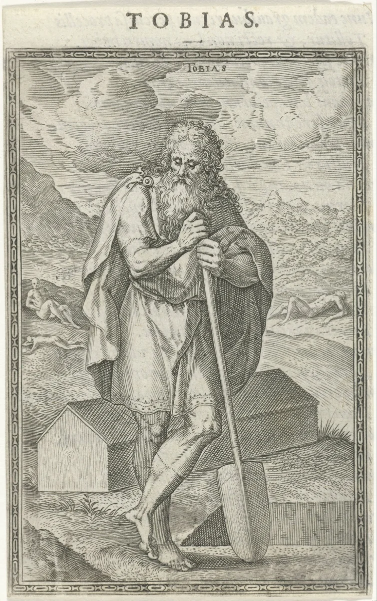 Tobias by Johann Sadeler, print, 1577