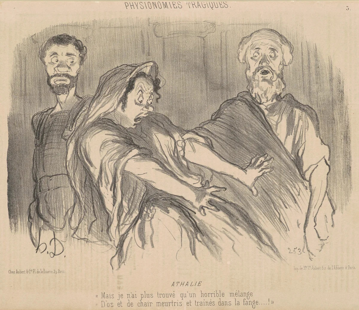 Athalie by Honoré Daumier, print, 1851