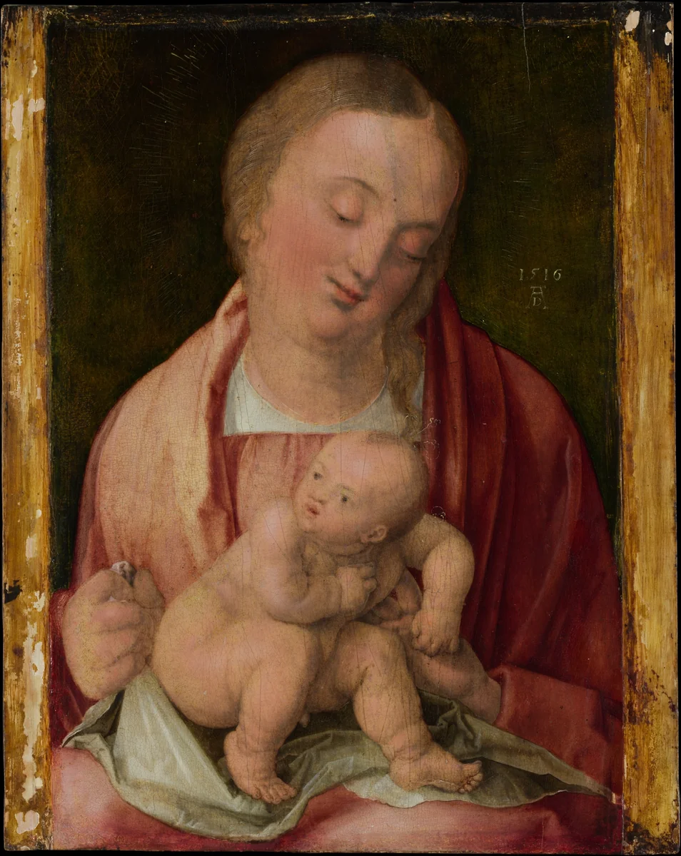 Virgin and Child by Albrecht Dürer, painting, 1516