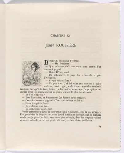 Frédéric Mistral: Mémoires et Recits by Frédéric Mistral: woman (page 175) by Auguste Brouet, other, 1937
