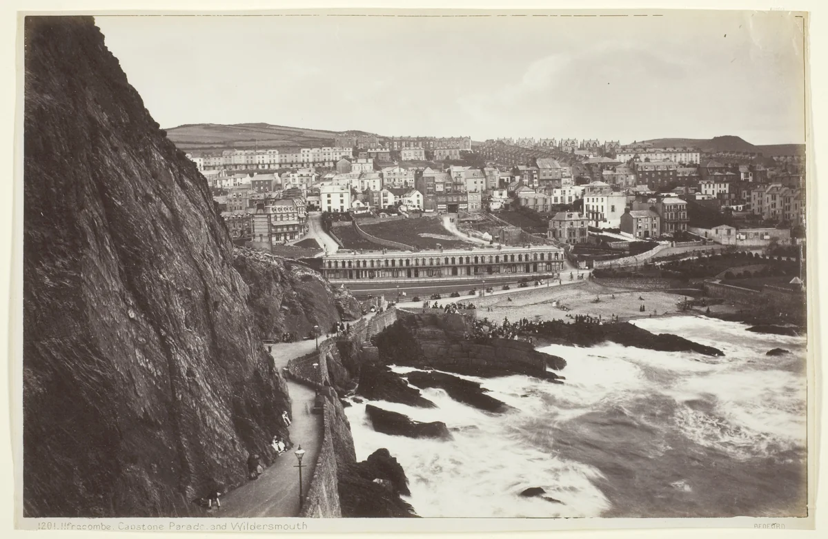 Ilfracombe, Capstone Parade and Wildersmouth by Francis Bedford, photograph, 1860-1894