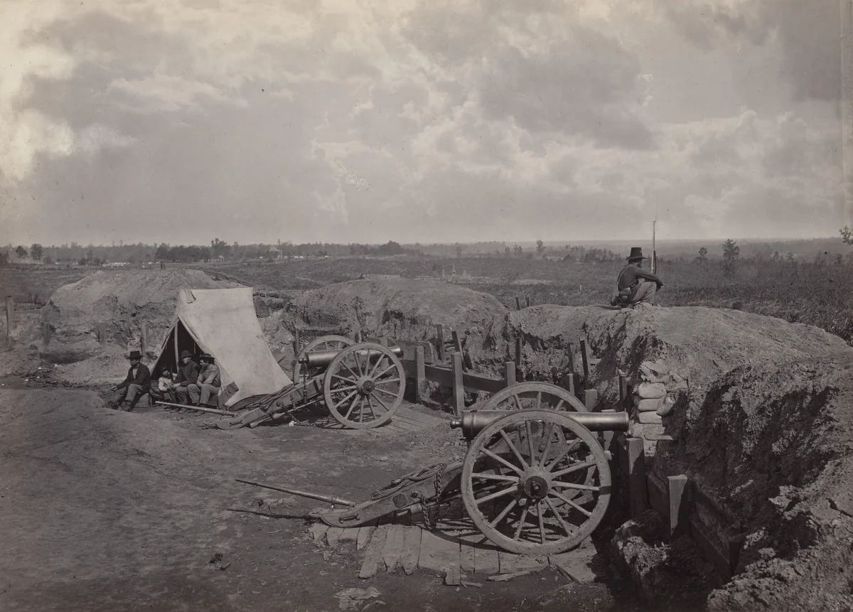 Rebel Works in front of Atlanta, No. 4 from the album Photographic Views of Sherman's Campaign by George N. Barnard, photograph, 1864