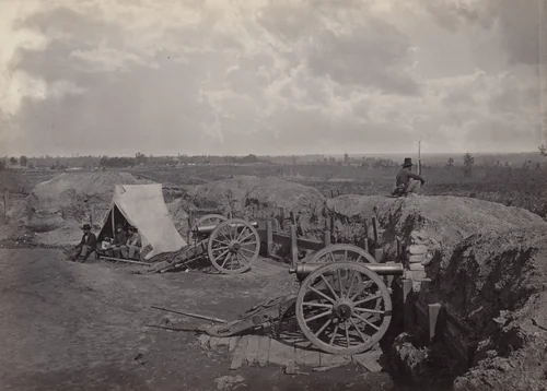 Rebel Works in front of Atlanta, No. 4 from the album Photographic Views of Sherman's Campaign by George N. Barnard, photograph, 1864