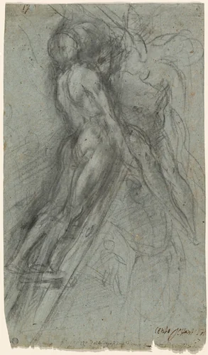 The Descent from the Cross by Federico Barocci, drawing, 1535-1612