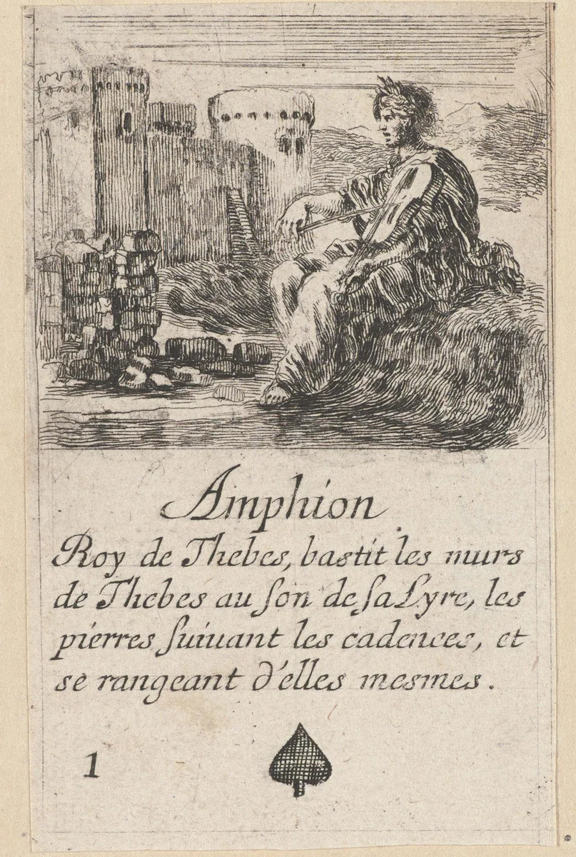 Schoppen één by Stefano della Bella, print, 1620-1664