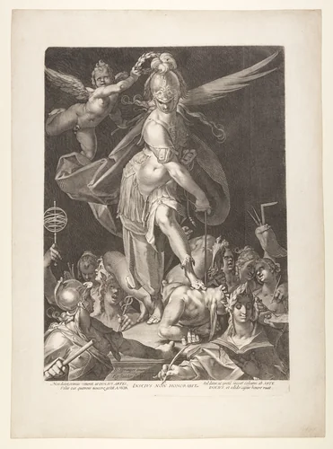 The Triumph of Wisdom by Aegidius Sadeler II, print, 1600-1610